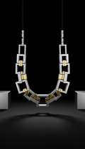 Stainless Steel Architectural Necklace