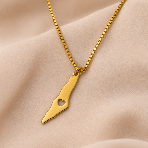 Palestine Heart Necklace