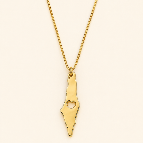 Palestine Heart Necklace