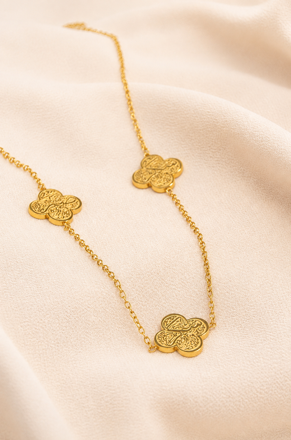 Sabr, Shukr, Tawakkul - Patience, Gratitude, Trust Necklace